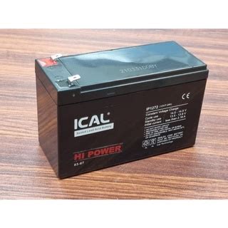 Jual Battery Aki Kering ICAL IP1272 12V 7 2AH Baterai UPS Shopee