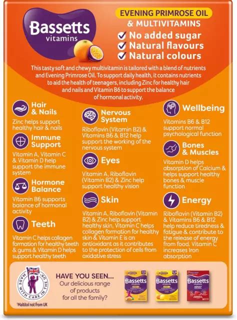 Primrose Oil Multivitamins 30 Gummies Orange And Passion Fruit