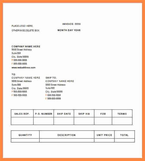 Medical Bill Statement Template