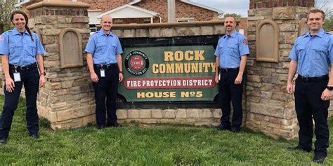 Rcfpd Welcomes Four New Firefighters Rock Community Fire Protection District