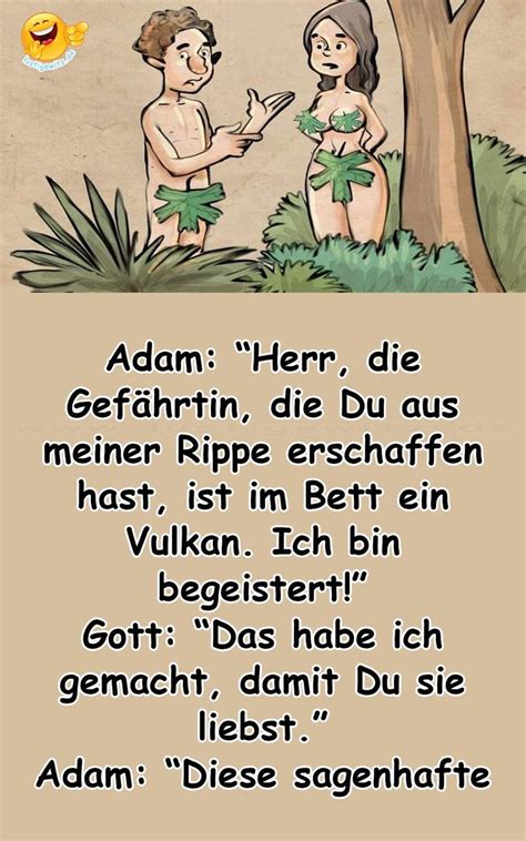 Gott Adam Eva Witz Lustige Witze Witze Lange Witze