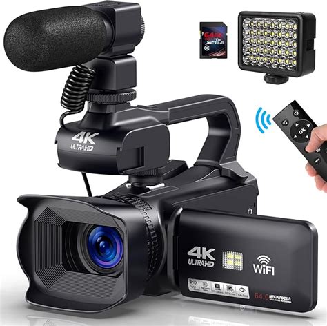 KETKAR 4K Video Camera Camcorder Auto Focus Camcorder 48MP 60FPS 30X