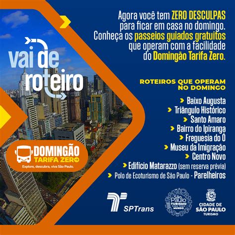 Programas Vai De Roteiro E Doming O Tarifa Zero Formam Combo De