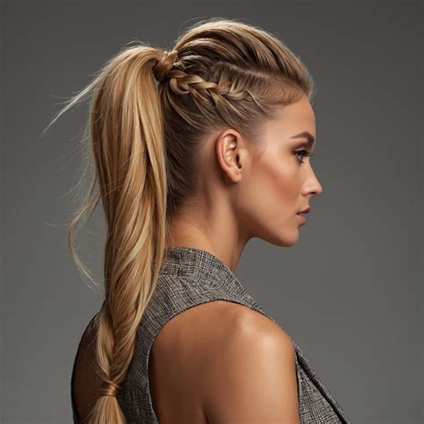 hairstyles in a ponytail for long hair 5