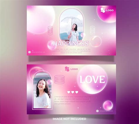 Premium Vector | Aesthetic cute gradient banner design