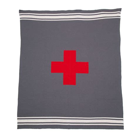 Swiss Cross with Stripes Throw | In2green | Sustainable Luxury Blankets