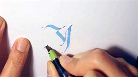 Parallel Pen Calligraphy Y Youtube