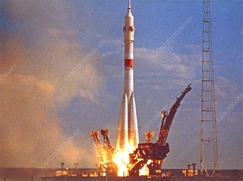 Launch Of Soyuz For Apollo Soyuz Test Project Stock Image S