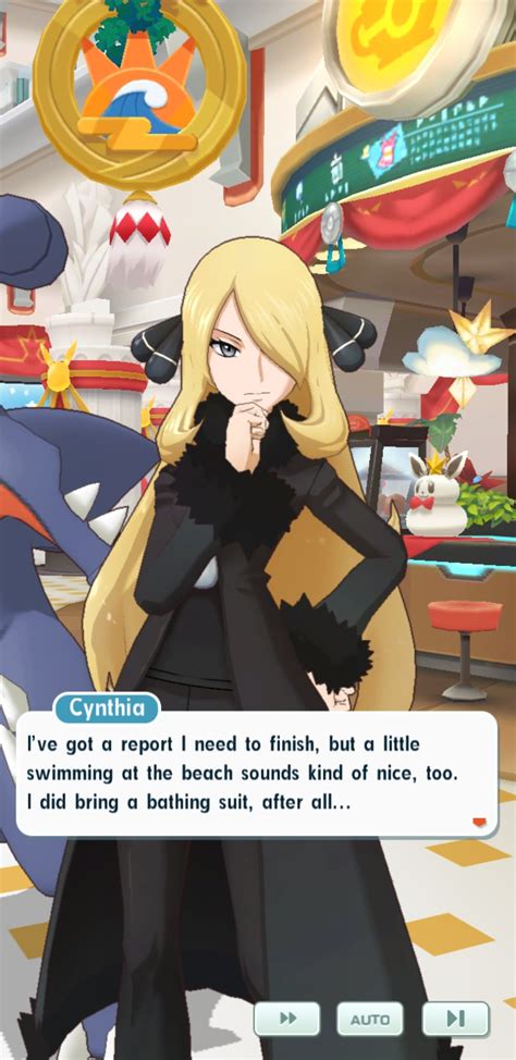 Swimsuit Cynthia This Summer R Pokemonmasters