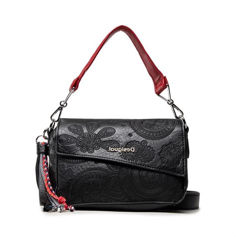 Sac Bandouliere Femme Desigual Bols Deja Vu Phuket Mini Noir Voshoes