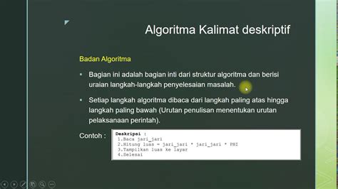 Contoh Notasi Deskriptif