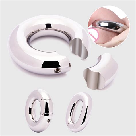 Weight Male Cock Ring Penis Ring Metal Stainless Steel Scrotum Pendant Ball Stretcher Cock Ring