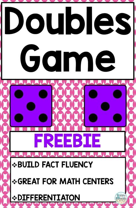 Doubles Game FREEBIE | Math fact fluency, Math fact games, Teaching ...