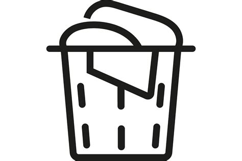 Laundry Basket Line Icon Dirty Clothes Graphic By Pch Vector