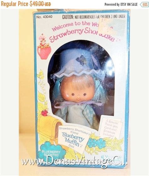 Vintage Kenner Strawberry Blueberry Muffin Doll In Box Etsy