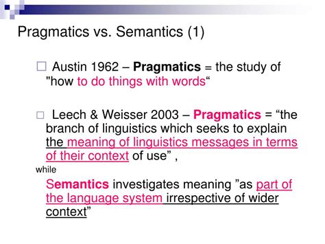 Difference Between Semantics And Pragmatics 783