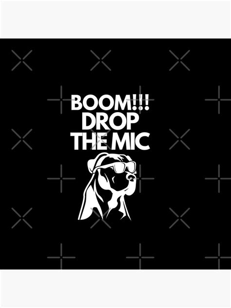 Boom Drop The Mic Poster For Sale By Mksjr Redbubble