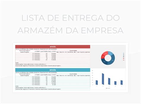 Planilhas Lista De Entrega Do Armaz M Da Empresa Excel E Edi O On Line