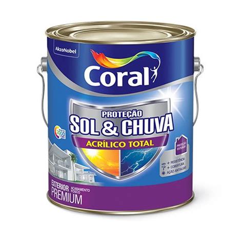 Base Para Tinta Sol Chuva Acrilico Total Fosco L P Coral