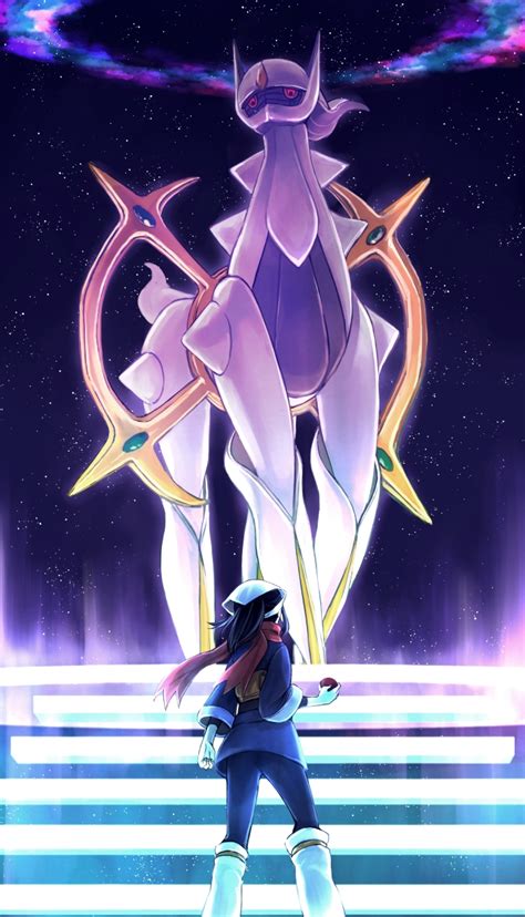 Akari And Arceus Pokemon And More Drawn By Batako Pfbatakopd