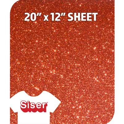 Siser Glitter Heat Transfer Vinyl Copper Htv