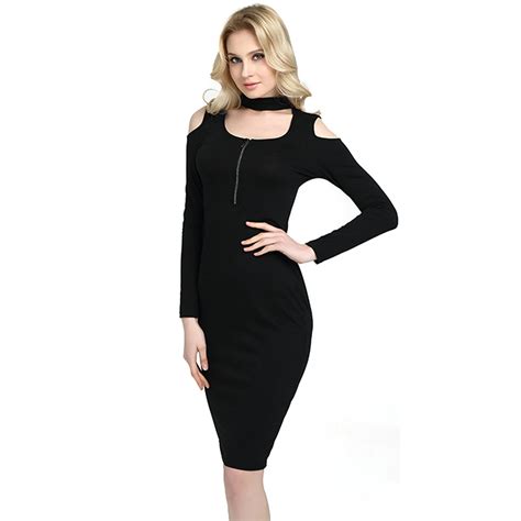 Lowest Pric Fashion Sexy Women S Bodycon Dresses Xs Xl Girls Slim Vestidos Full Sleeve Hollow