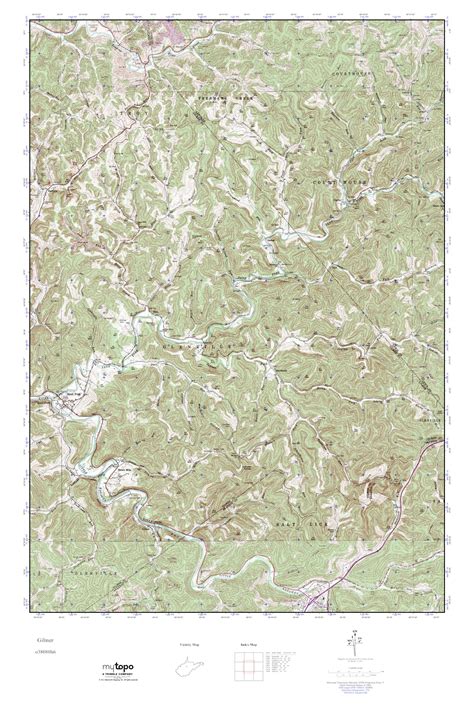 Mytopo Gilmer West Virginia Usgs Quad Topo Map