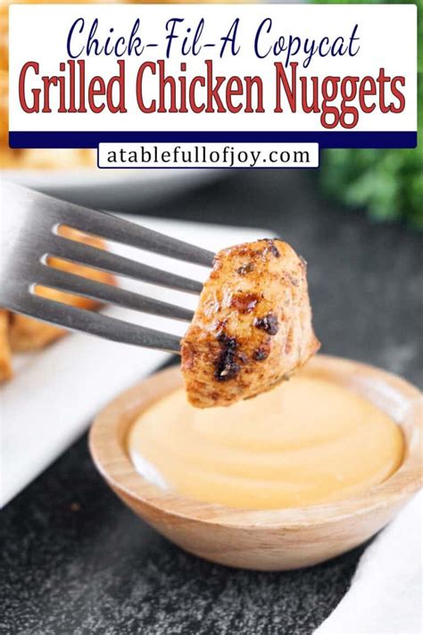 Easy Grilled Chicken Nuggets Chick Fila Copy Cat Recipe