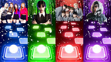 Blackpink Vs Wednesday Addams Vs Bts Vs Neffex Tiles Hop Edm Rush