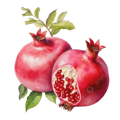 Watercolor Pomegranate Fruit Watercolor Fruit Pomegranate PNG