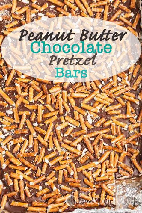 Peanut Butter Chocolate Pretzel Bars No Bake Chew Out Loud