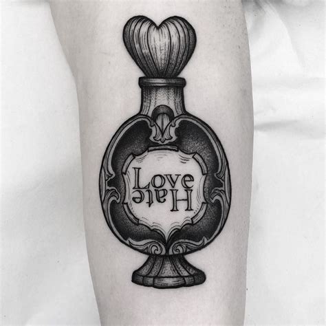 25+ Astonishing Love potion bottle tattoo image ideas