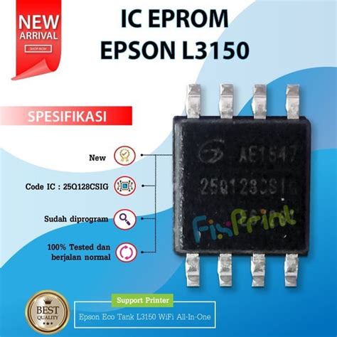 Jual IC Eprom Eeprom Epson L3150 Resetter Counter Mainboard Printer