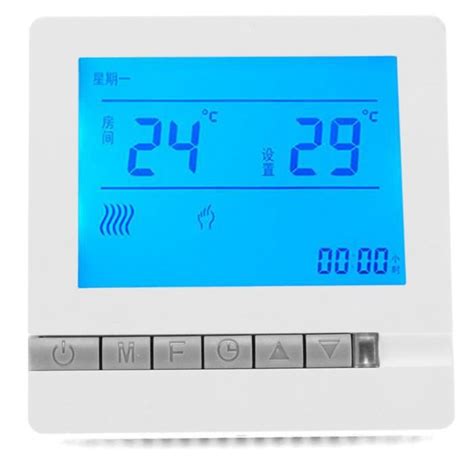 Contr Leur De Temp Rature Intelligent De Thermostat De Chauffage Par Le