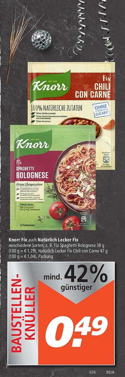 Knorr Fix Natürlich Lecker Fix Angebot bei Marktkauf 1Prospekte de