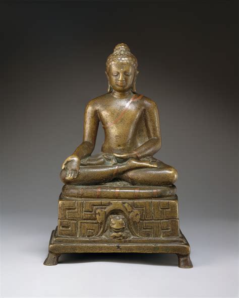 Seated Buddha India Postgupta Period Later Sarnath Style The