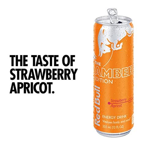 Red Bull Energy Drink Amber Edition Strawberry Apricot Fl Oz Pack