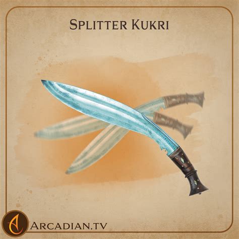 Splitter Kukri DnD New Magic Item Arcadian Media