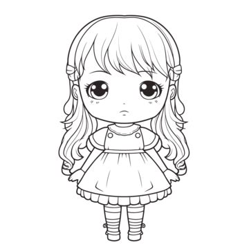 Doll Drawing PNG Transparent Images Free Download | Vector Files | Pngtree