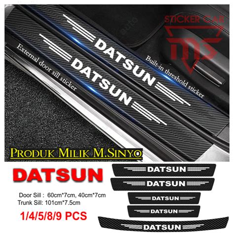 Jual Sill Plate Datsun Sticker Karbon 3d Sillplate Mobil Datsun Go