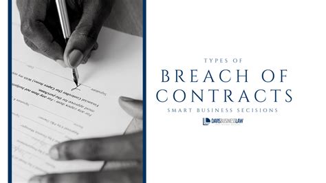 Types Of Breach Of Contracts Blog Davis Business Law