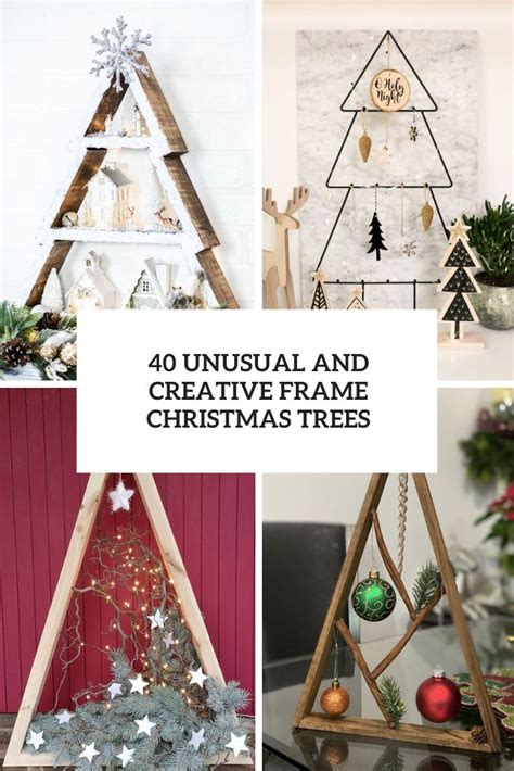 Unusual And Creative Frame Christmas Trees Digsdigs