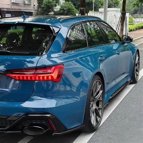 Audi Rs6 Wrap Best Ravoony Glossy Porsche Deep Blue Car Vinyl Wrap Audi Rs6 Wrap