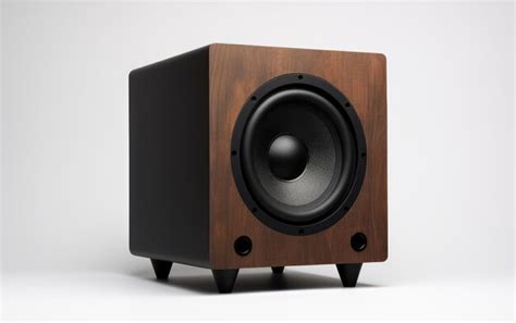 Premium Ai Image Subwoofer Detail On White Background