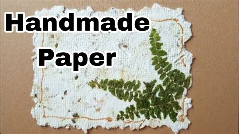 How To Make Handmade Paper • Diy Tutorial Papercraft Paper Making