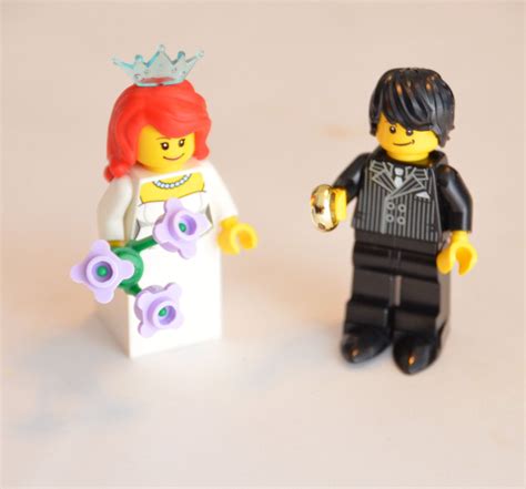 Custom Lego Minifigure Bridal Couple Wedding Lego Bride And Groom