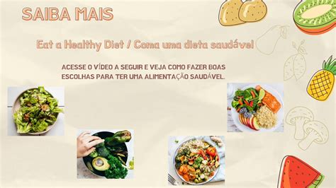 Língua Inglesa Healthy food Alimentação saudável Conexão Escola SME