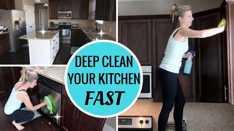 How To Deep Clean Your Kitchen Fast Speed Clean With Me Deep