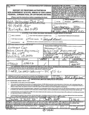 Fillable Online Pbadupws Nrc Aea Technology Qsa Inc Nrc Form