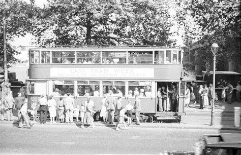 Historic Photos of the Last Trams in London in July 1952 ~ vintage everyday